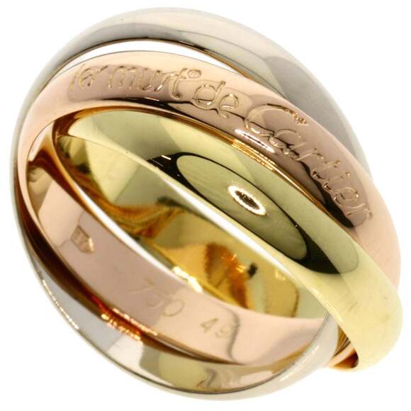 Cartier Jewelry - CARTIER 18k Pink Trinity Ring #49